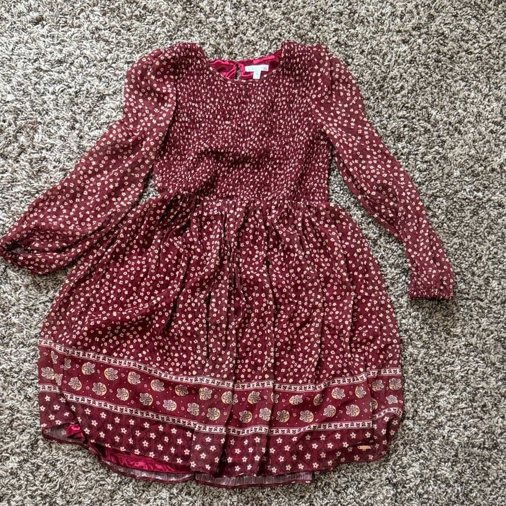 Tahari Kids Dress - Burgundy Floral